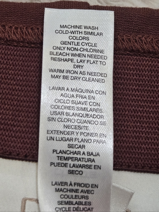 Chico's Rust Brown Stretch Ankle Office Dress Slacks, Chico's 2.5 - US 14 - Picture 8 of 8